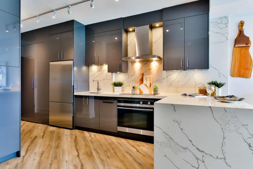 elegant tones kitchen design